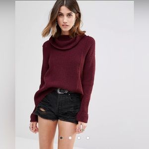 FREE PEOPLE NWT Sidewinder 100% Wool Knit Pullover Sweater